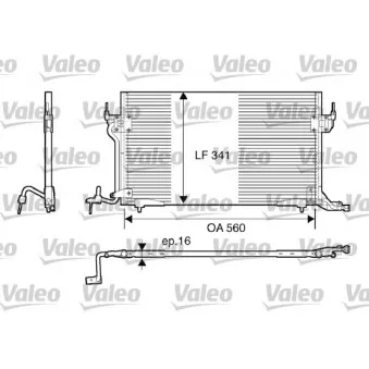 Condenseur, climatisation VALEO 816888