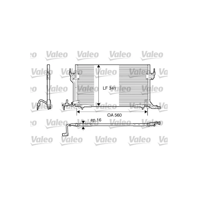 Condenseur, climatisation VALEO 816888