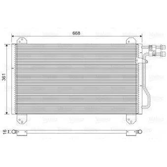 Condenseur, climatisation VALEO 816891