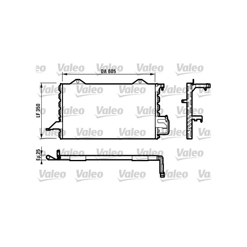 Condenseur, climatisation VALEO 816893