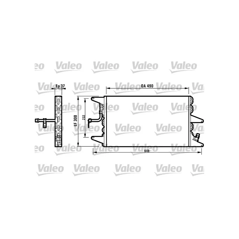 Condenseur, climatisation VALEO 816896