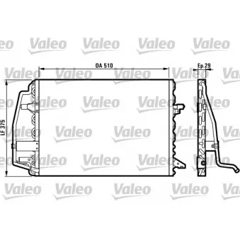 Condenseur, climatisation VALEO 816898