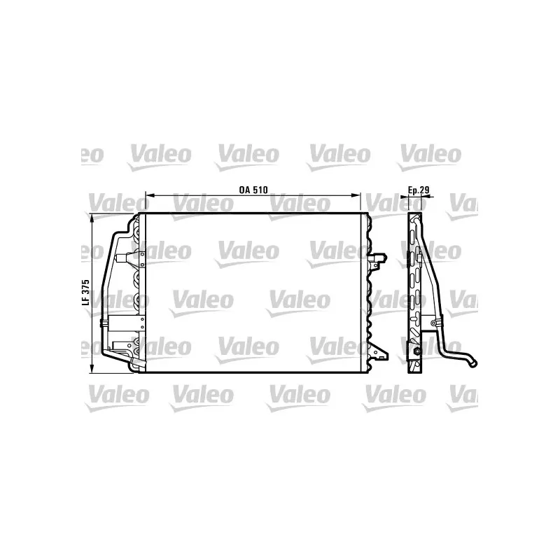 Condenseur, climatisation VALEO 816898
