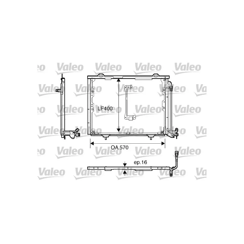 Condenseur, climatisation VALEO 816900
