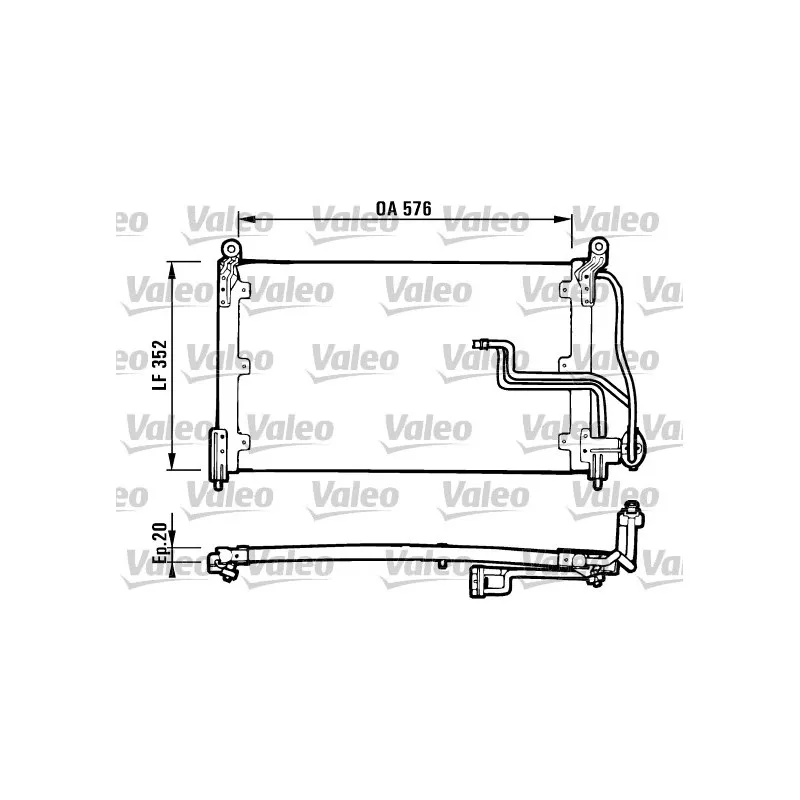 Condenseur, climatisation VALEO 816904