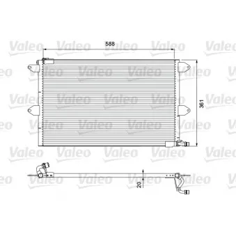 Condenseur, climatisation VALEO 816908