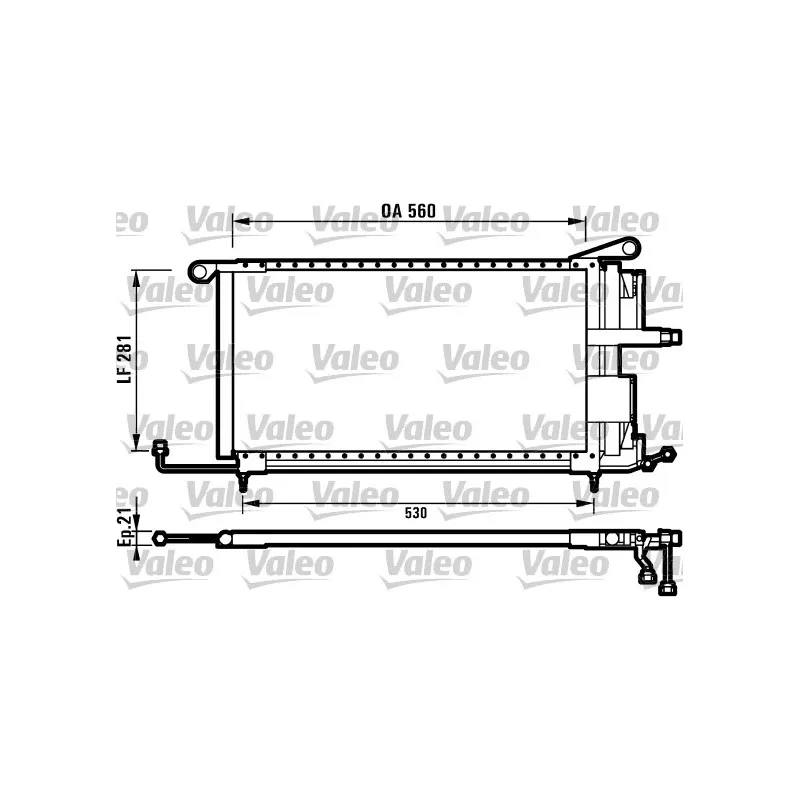 Condenseur, climatisation VALEO 816909
