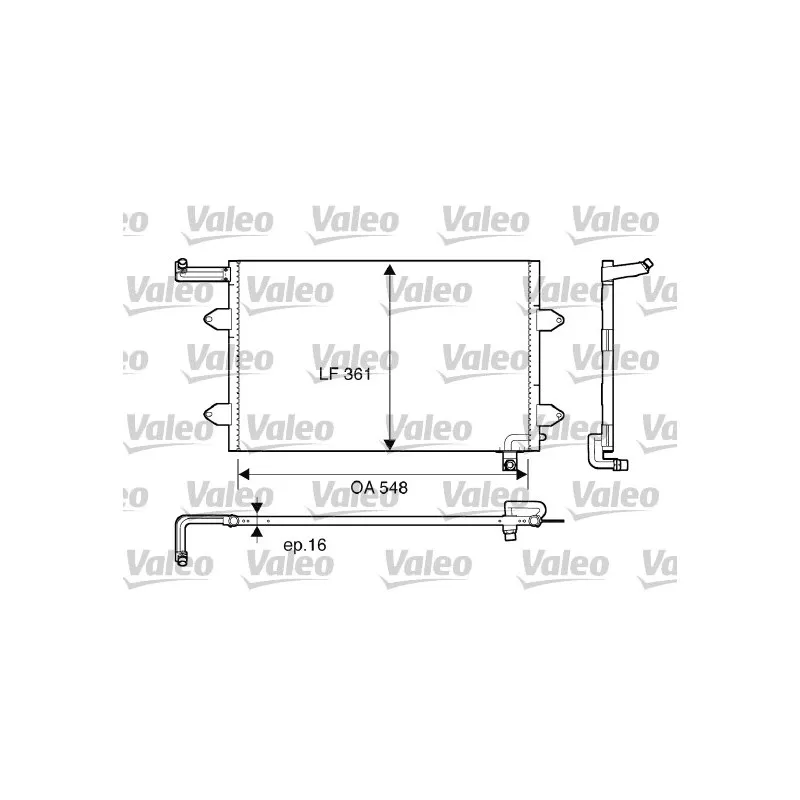 Condenseur, climatisation VALEO 816910
