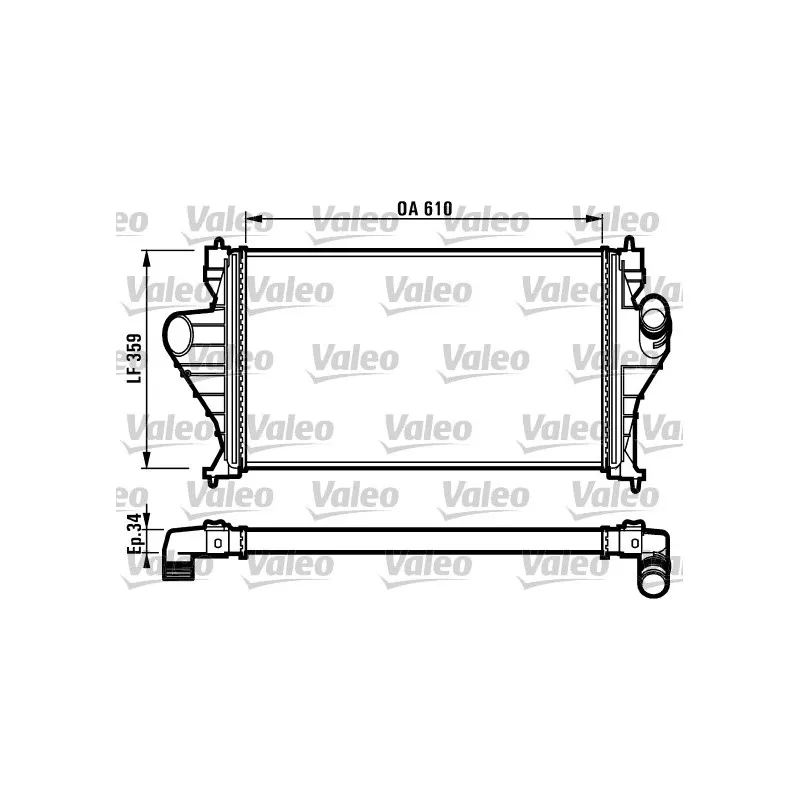 Intercooler, échangeur VALEO 816918