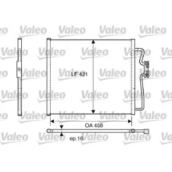 Condenseur, climatisation VALEO 816922