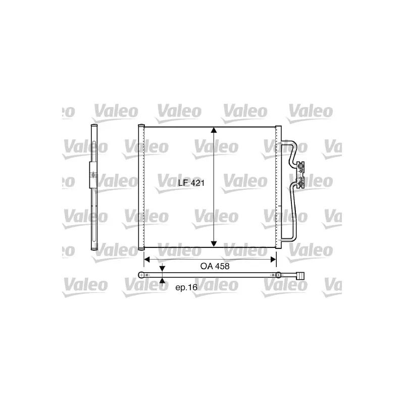 Condenseur, climatisation VALEO 816922