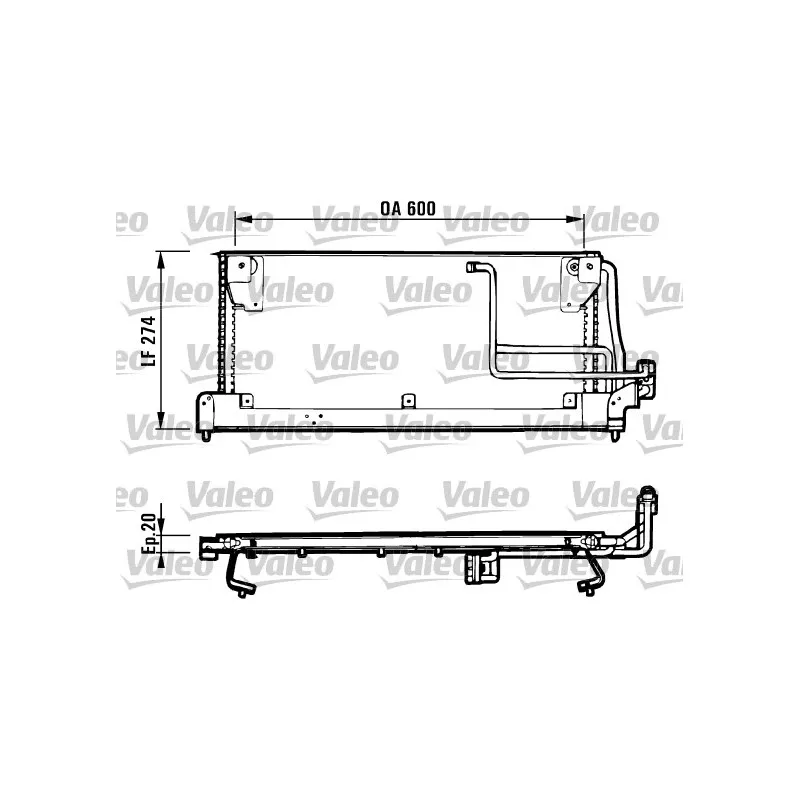 Condenseur, climatisation VALEO 816924