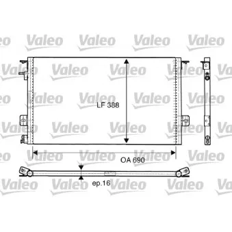 Condenseur, climatisation VALEO 816945