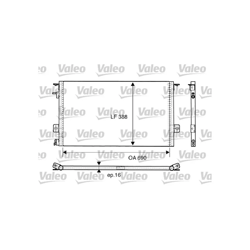 Condenseur, climatisation VALEO 816945