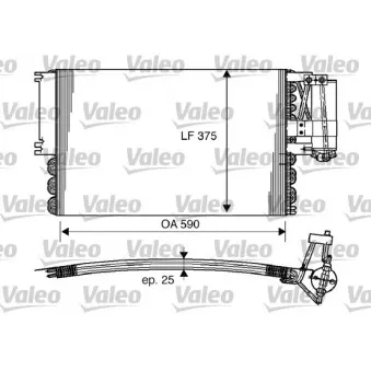 Condenseur, climatisation VALEO 816960