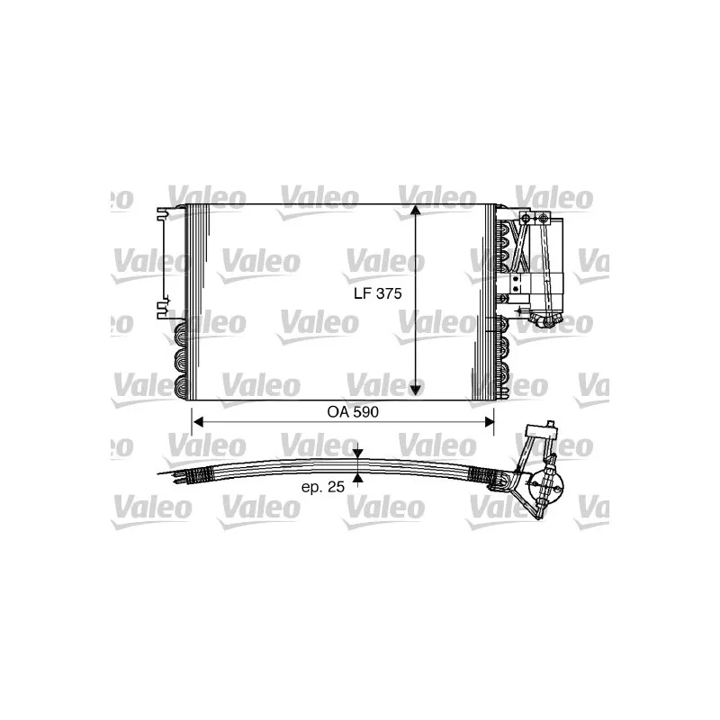 Condenseur, climatisation VALEO 816960