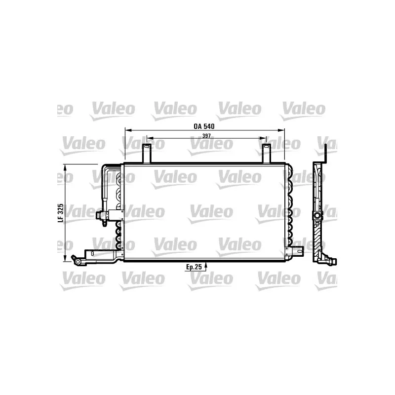Condenseur, climatisation VALEO 816970