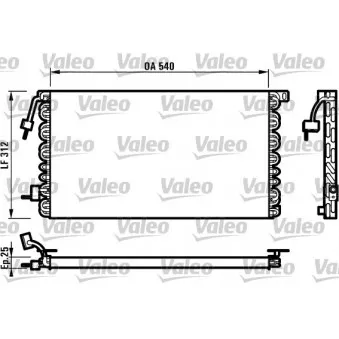 Condenseur, climatisation VALEO 816977