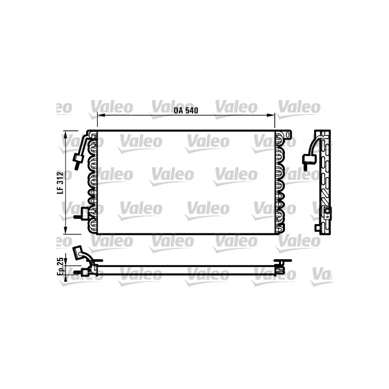 Condenseur, climatisation VALEO 816977