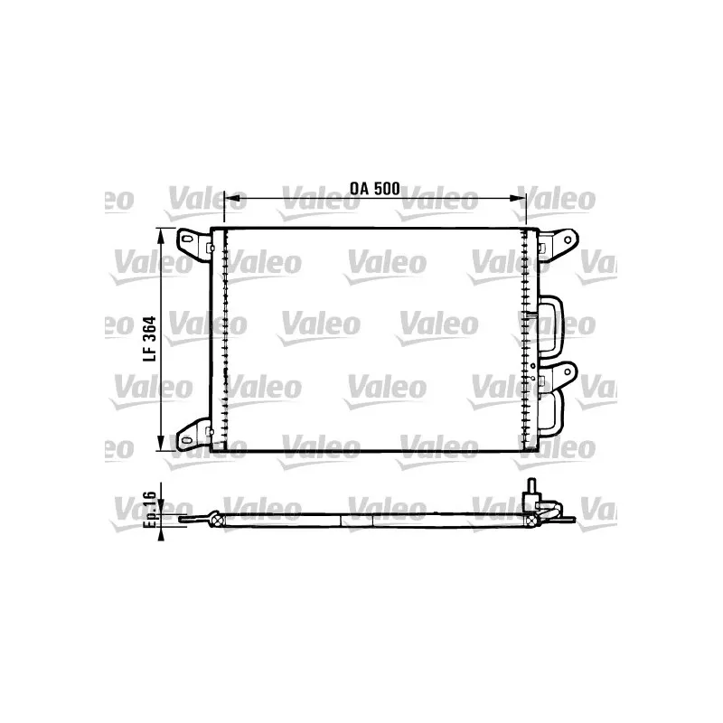 Condenseur, climatisation VALEO 816985