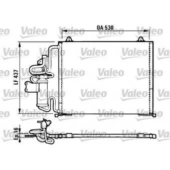 Condenseur, climatisation VALEO 816987