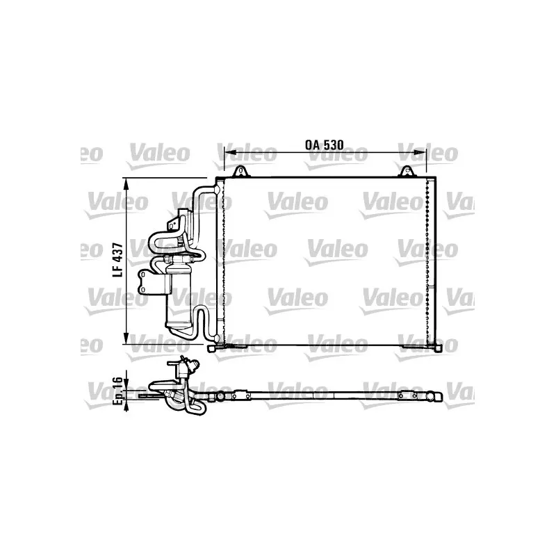 Condenseur, climatisation VALEO 816987