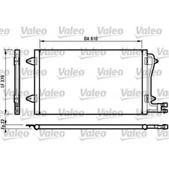 Condenseur, climatisation VALEO 816996