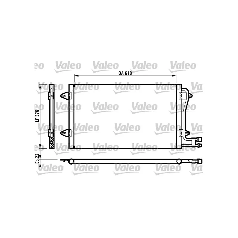 Condenseur, climatisation VALEO 816996