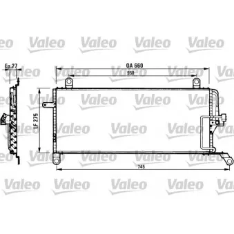 Condenseur, climatisation VALEO 817007