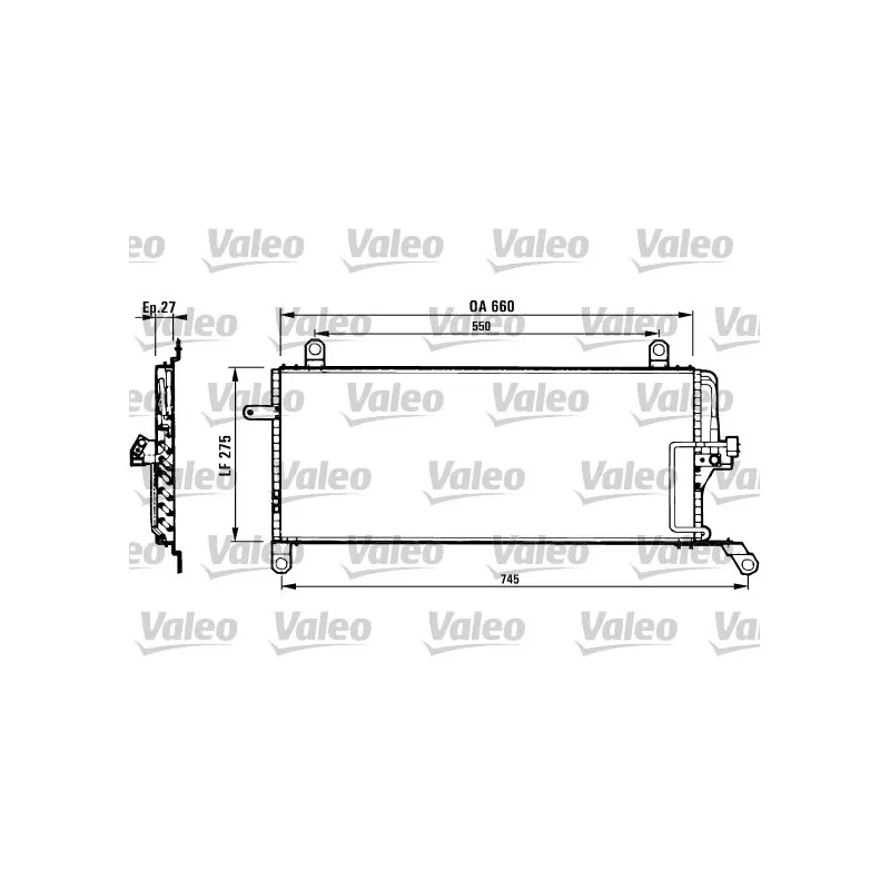 Condenseur, climatisation VALEO 817007