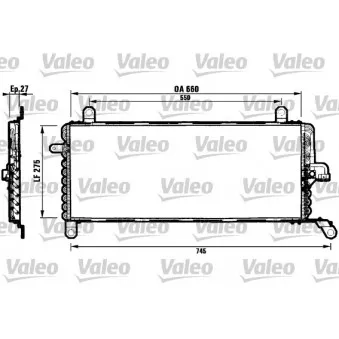 Condenseur, climatisation VALEO 817049