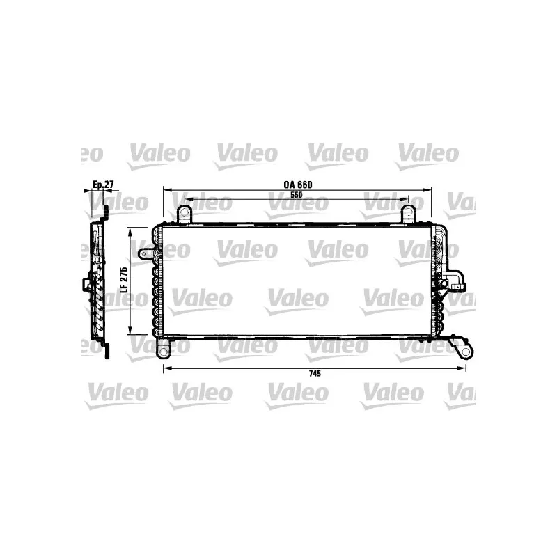 Condenseur, climatisation VALEO 817049