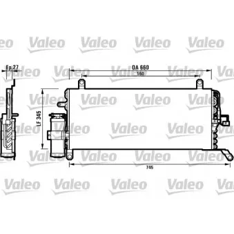 Condenseur, climatisation VALEO 817050