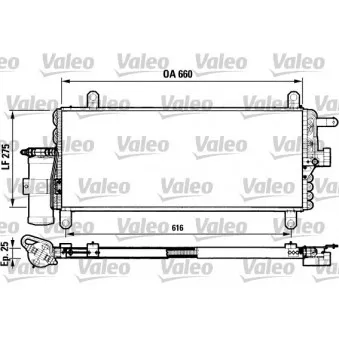 Condenseur, climatisation VALEO 817051