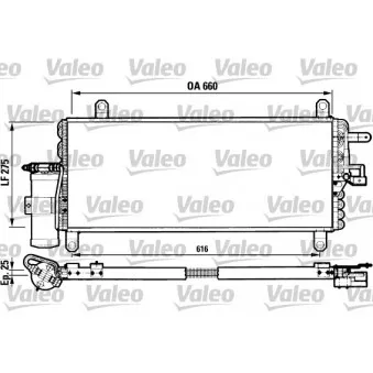 Condenseur, climatisation VALEO 817052