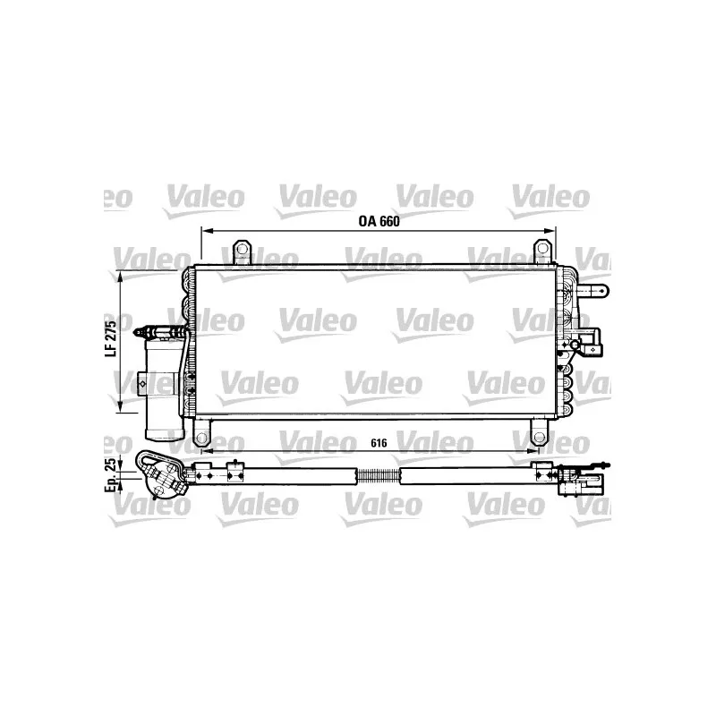 Condenseur, climatisation VALEO 817052