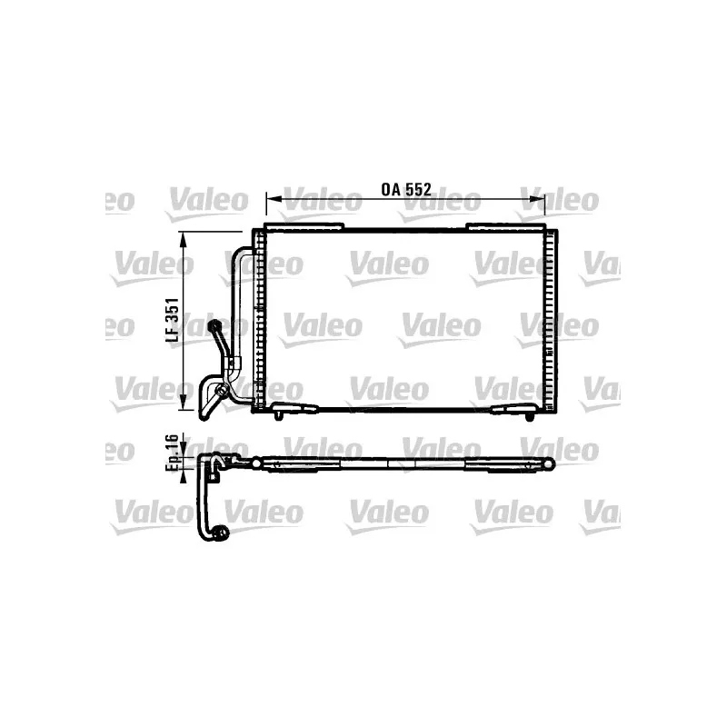 Condenseur, climatisation VALEO 817060
