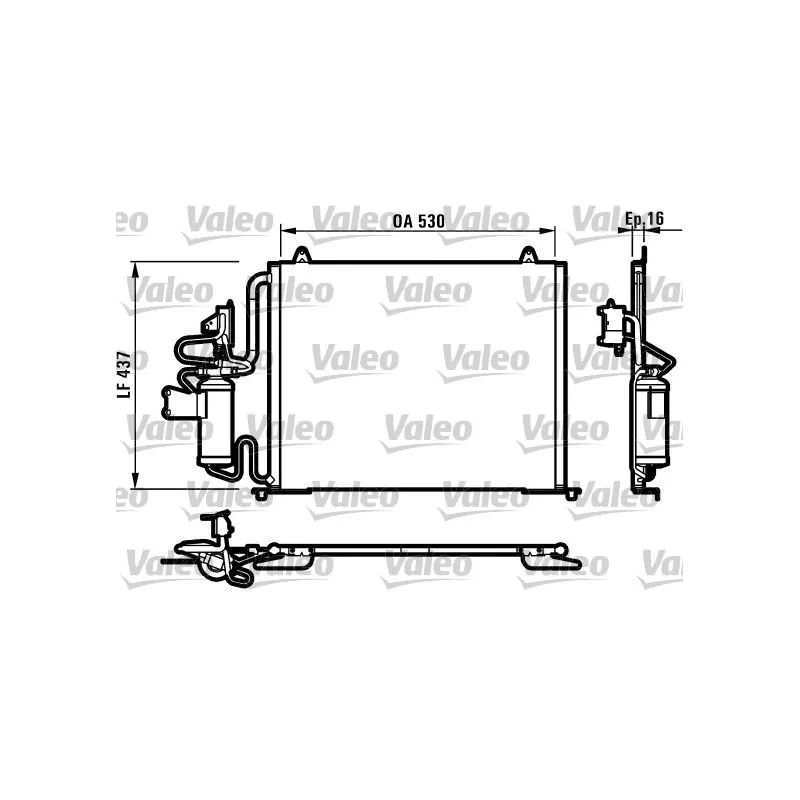 Condenseur, climatisation VALEO 817061