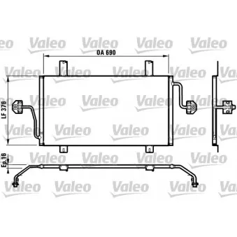 Condenseur, climatisation VALEO 817065