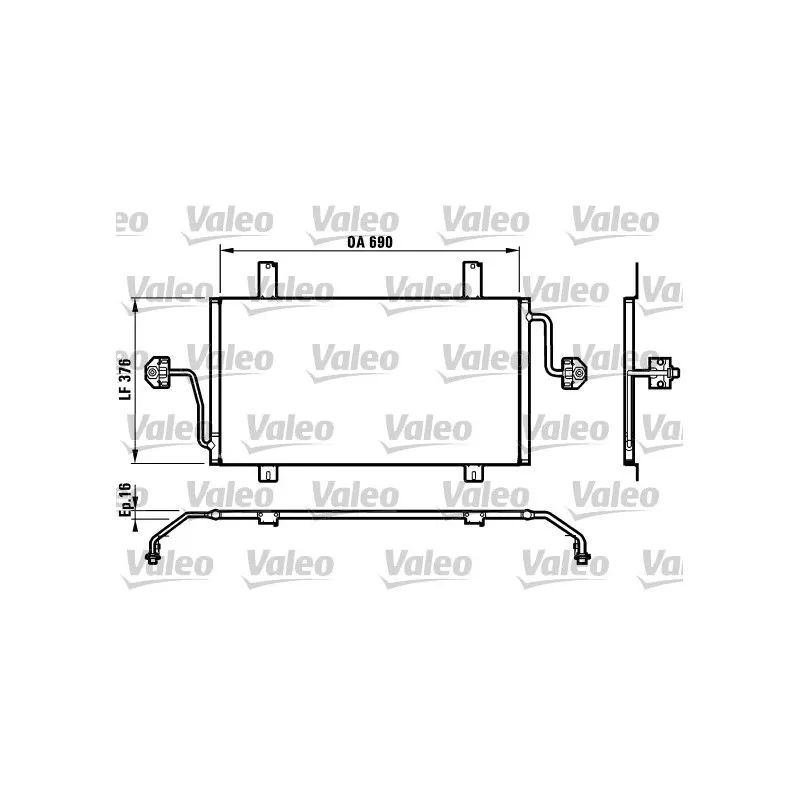 Condenseur, climatisation VALEO 817065