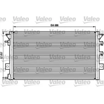 Condenseur, climatisation VALEO 817073