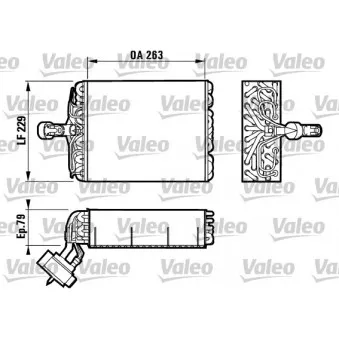 Evaporateur climatisation VALEO 817080