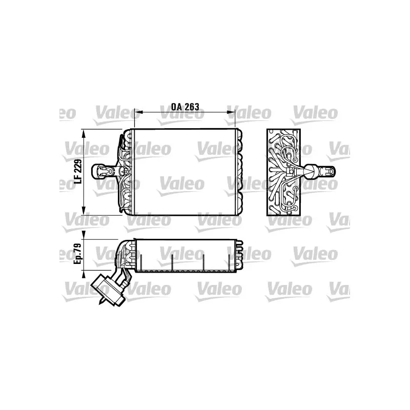 Evaporateur climatisation VALEO 817080