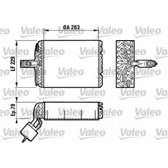 Evaporateur climatisation VALEO 817083