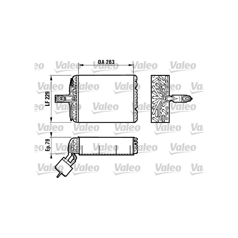 Evaporateur climatisation VALEO 817083