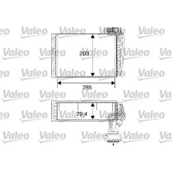 Evaporateur climatisation VALEO 817093