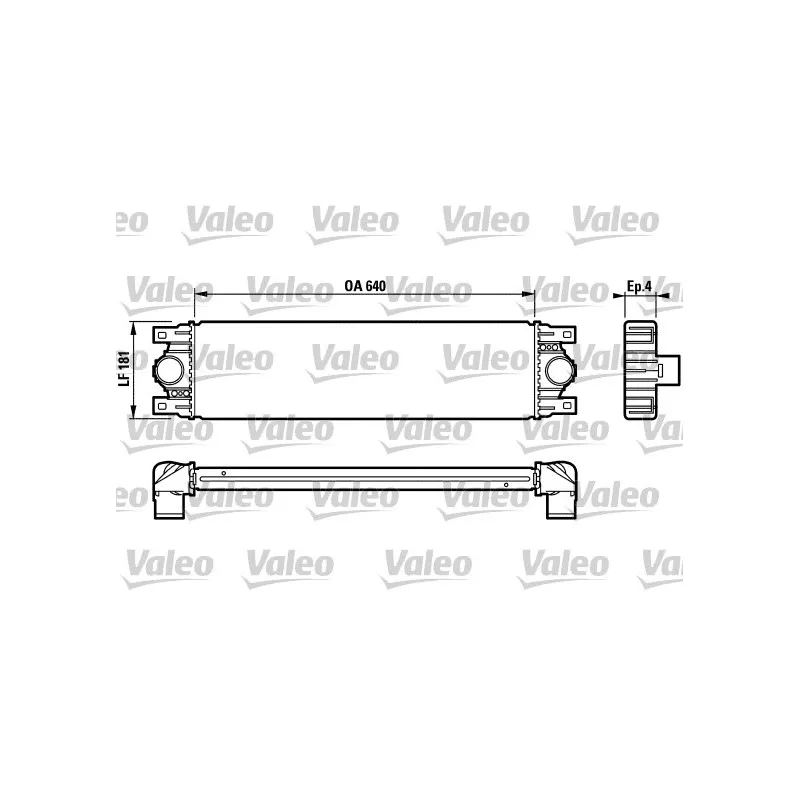 Intercooler, échangeur VALEO 817115