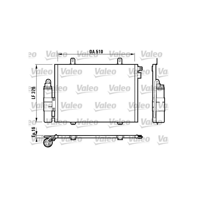 Condenseur, climatisation VALEO 817171