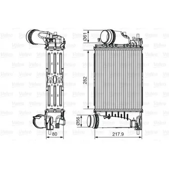 Intercooler, échangeur VALEO 817175