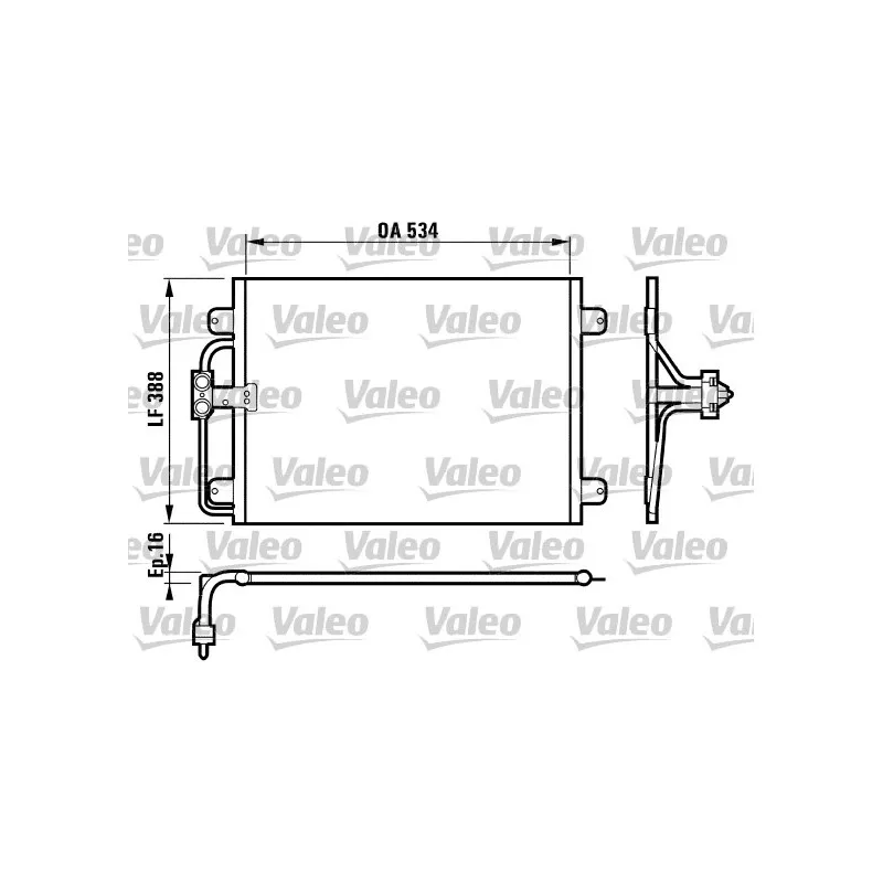 Condenseur, climatisation VALEO 817197